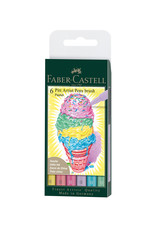 FABER-CASTELL Faber-Castell 6ct Pastel brush pens