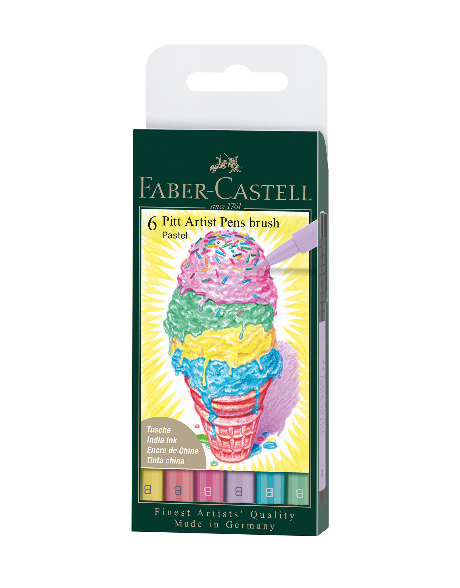FABER-CASTELL Faber-Castell 6ct Pastel brush pens