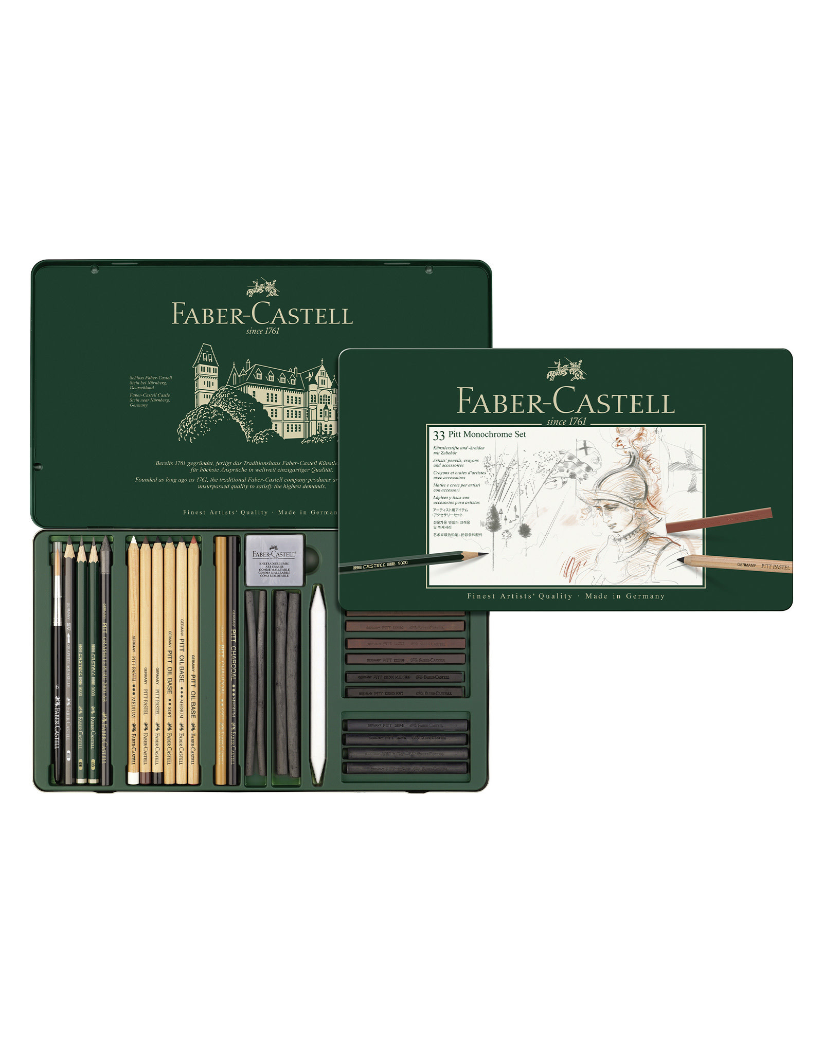 FABER-CASTELL Pitt® Monochrome Set of 33