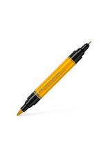 FABER-CASTELL Pitt Artist Pen Dual Tip Marker, Dark Chrome Yellow