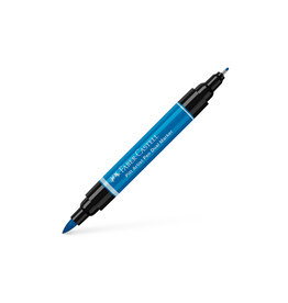 FABER-CASTELL Pitt Artist Pen Dual Tip Marker, Phthalo Blue