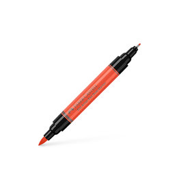 FABER-CASTELL Pitt Artist Pen Dual Tip Marker, Scarlet Red