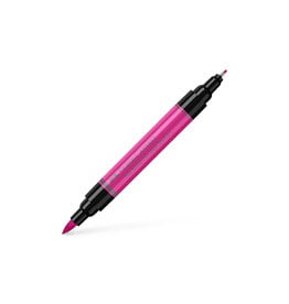 FABER-CASTELL Pitt Artist Pen Dual Tip Marker, Middle Purple Pink