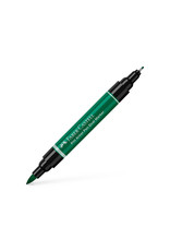 FABER-CASTELL Pitt Artist Pen Dual Tip Marker, Dark Phthalo Green