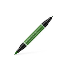 FABER-CASTELL Pitt Artist Pen Dual Tip Marker, Permanent Green Olive