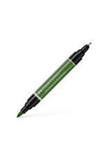FABER-CASTELL Pitt Artist Pen Dual Tip Marker, Chrome Green Opaque
