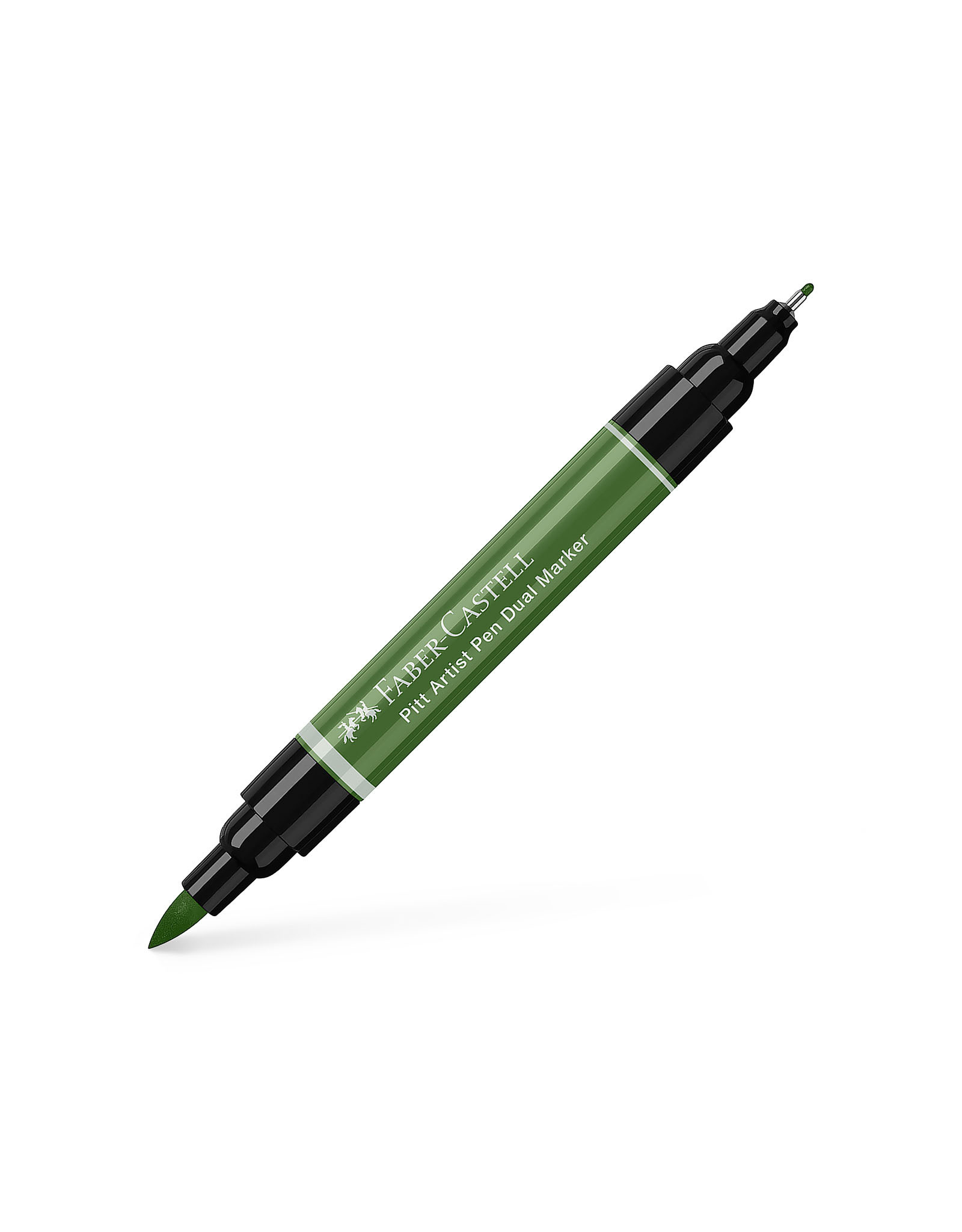 FABER-CASTELL Pitt Artist Pen Dual Tip Marker, Chrome Green Opaque