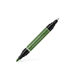 FABER-CASTELL Pitt Artist Pen Dual Tip Marker, Chrome Green Opaque