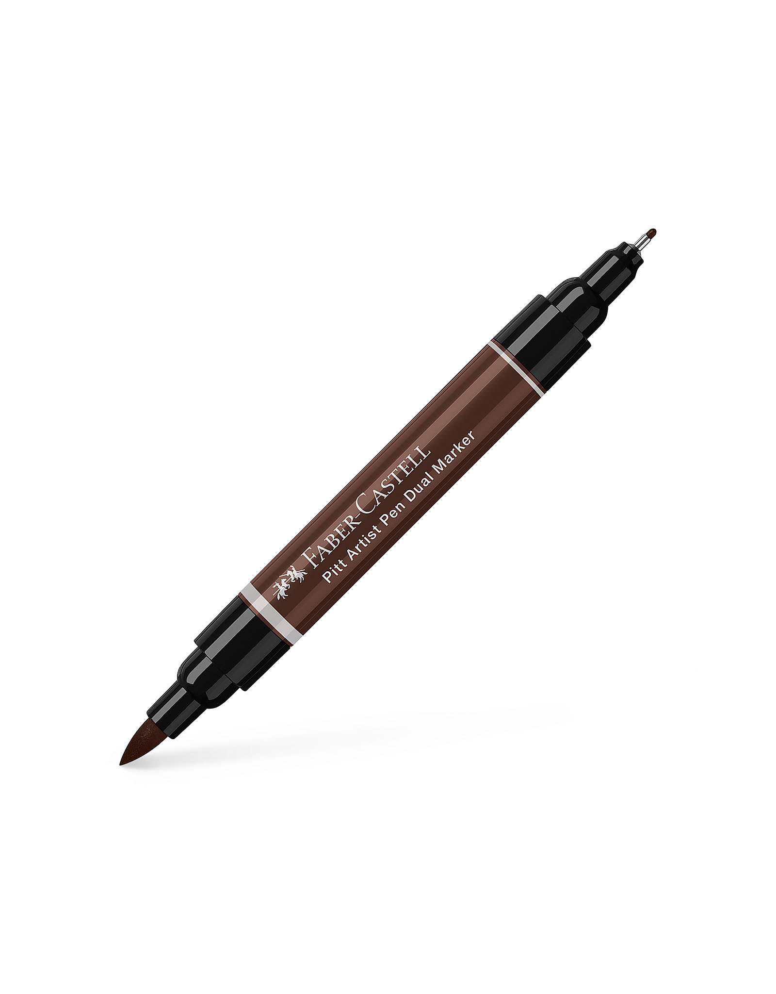 FABER-CASTELL Pitt Artist Pen Dual Tip Marker, Dark Sepia