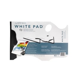 New Wave New Wave White Pad Ergonomic Hand Held Paper Palette, 11” x 16”