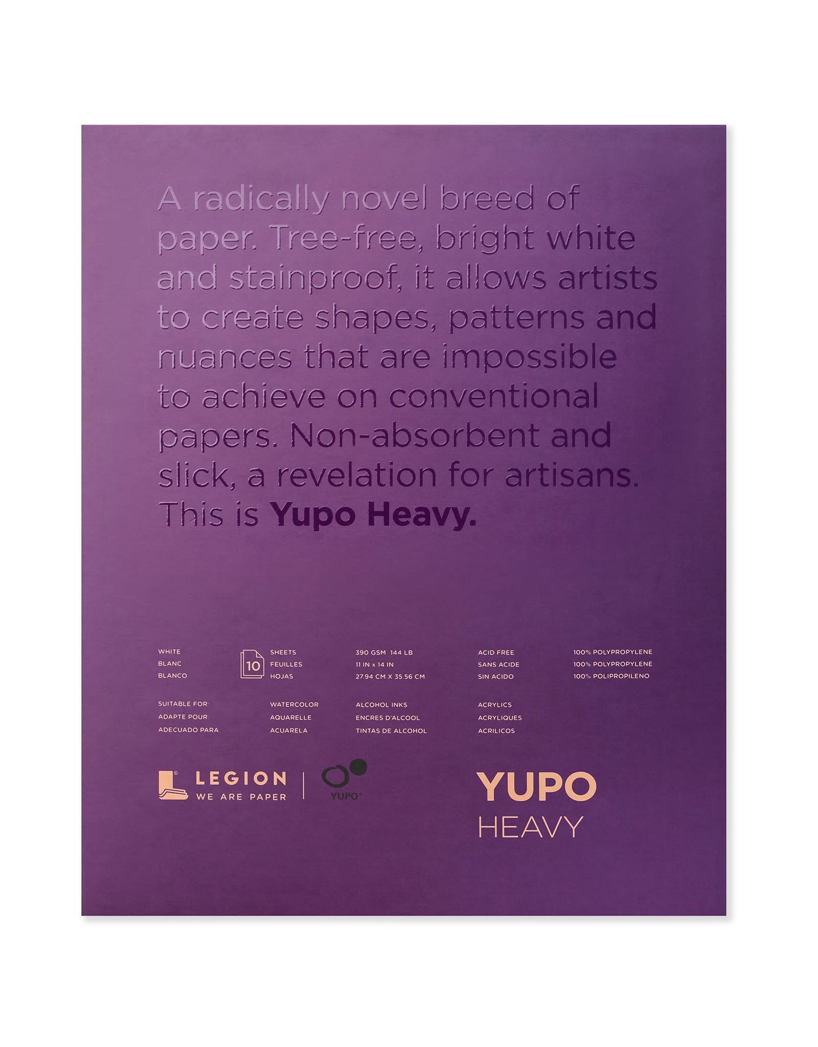 Legion Paper Legion YUPO Heavy Paper Pad, 11” x 14”