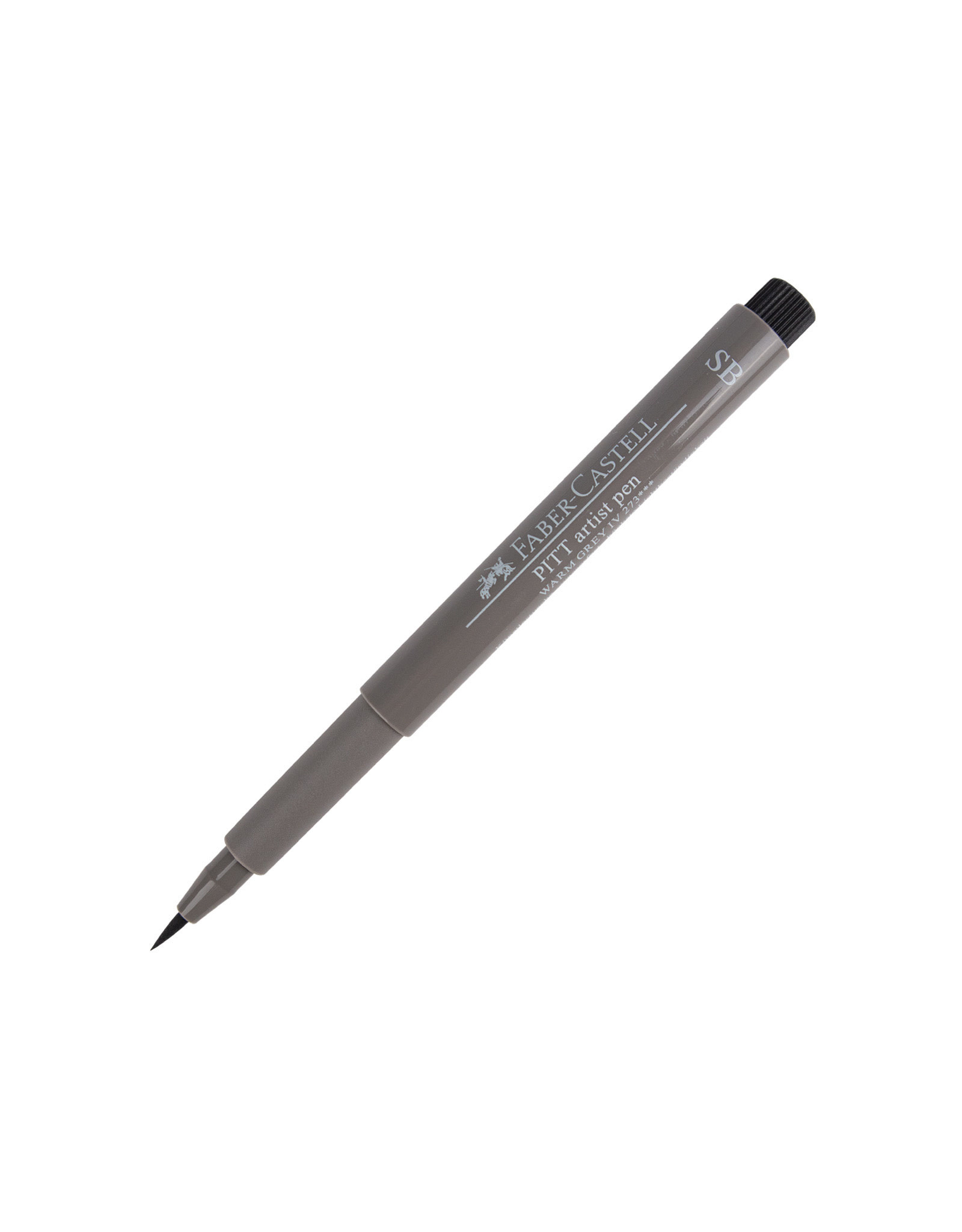 FABER-CASTELL Pitt Artist Pen, Soft Brush, Warm Grey IV