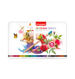 Royal Talens Bruynzeel Expression Coloured Pencils, Tin Set of 36