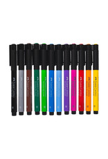 FABER-CASTELL Pitt Artist Pen Set of 12 Brush Tip Pens