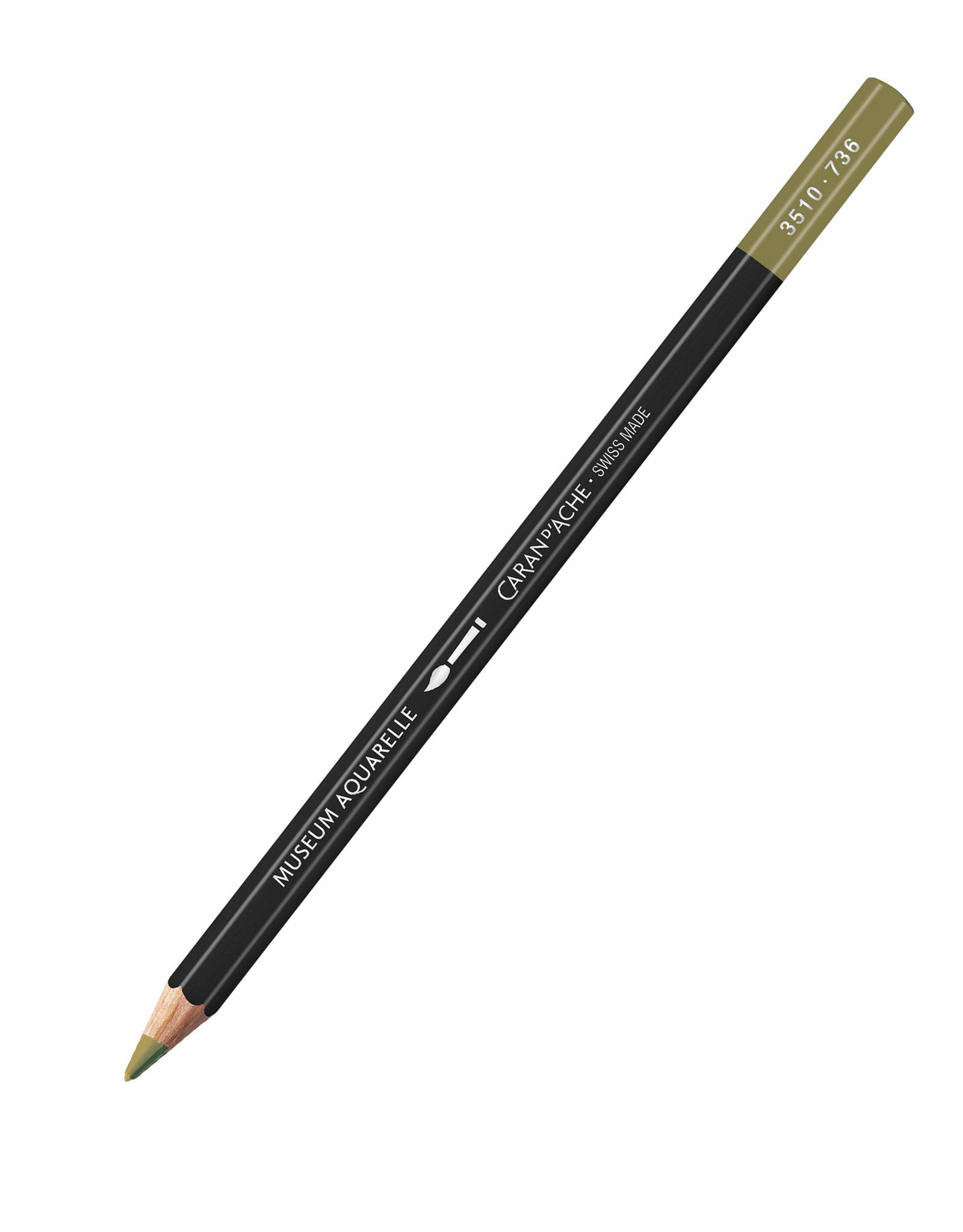 Caran d'Ache Caran D'Ache Museum Aquarelle Colored Pencils, Brown Olive 50%