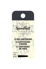 SPEEDBALL ART PRODUCTS Speedball Fountain Pen Ink Cartridges, Set of 10, Black