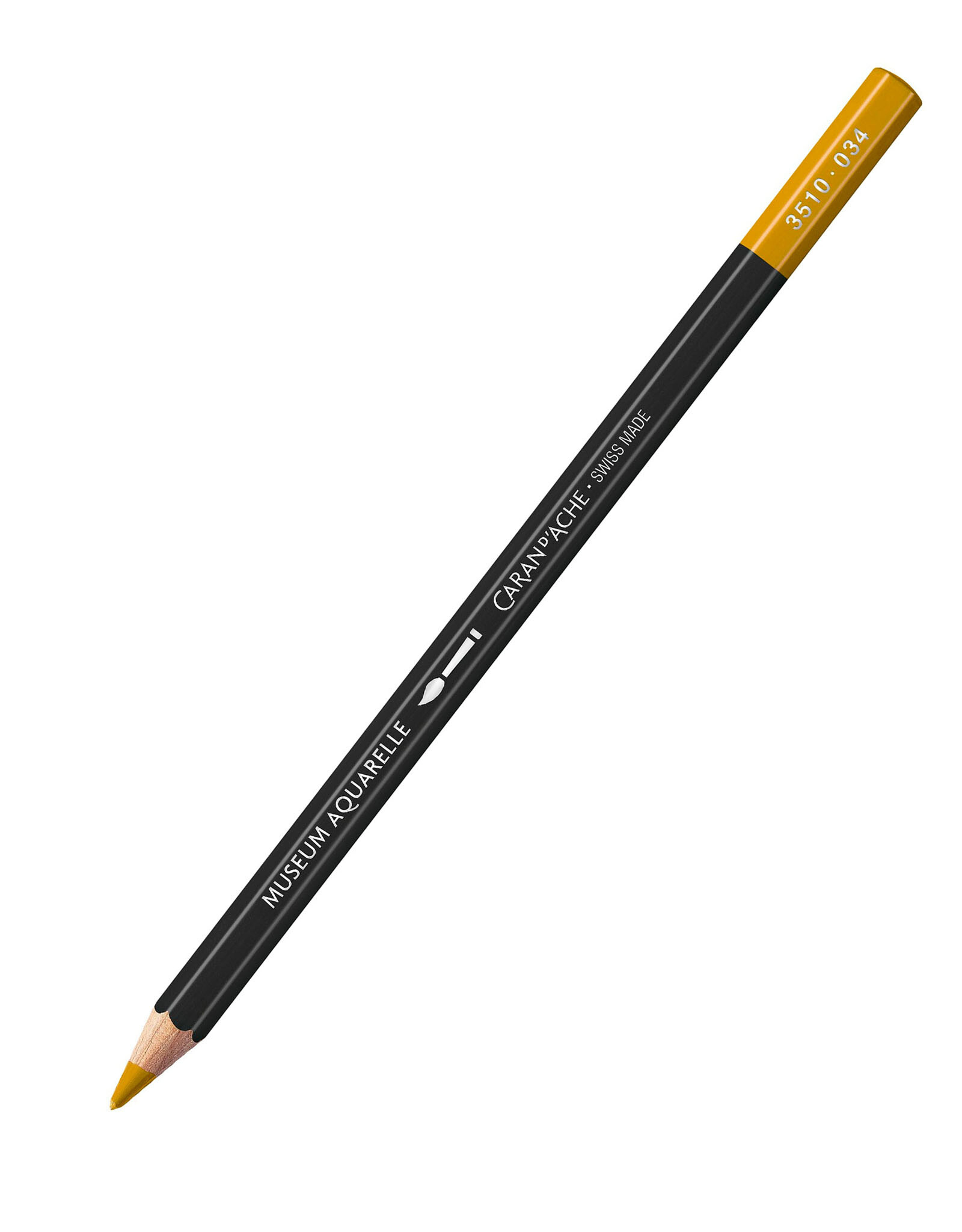 Caran d'Ache Caran D'Ache Museum Aquarelle Colored Pencils, Yellow Ochre