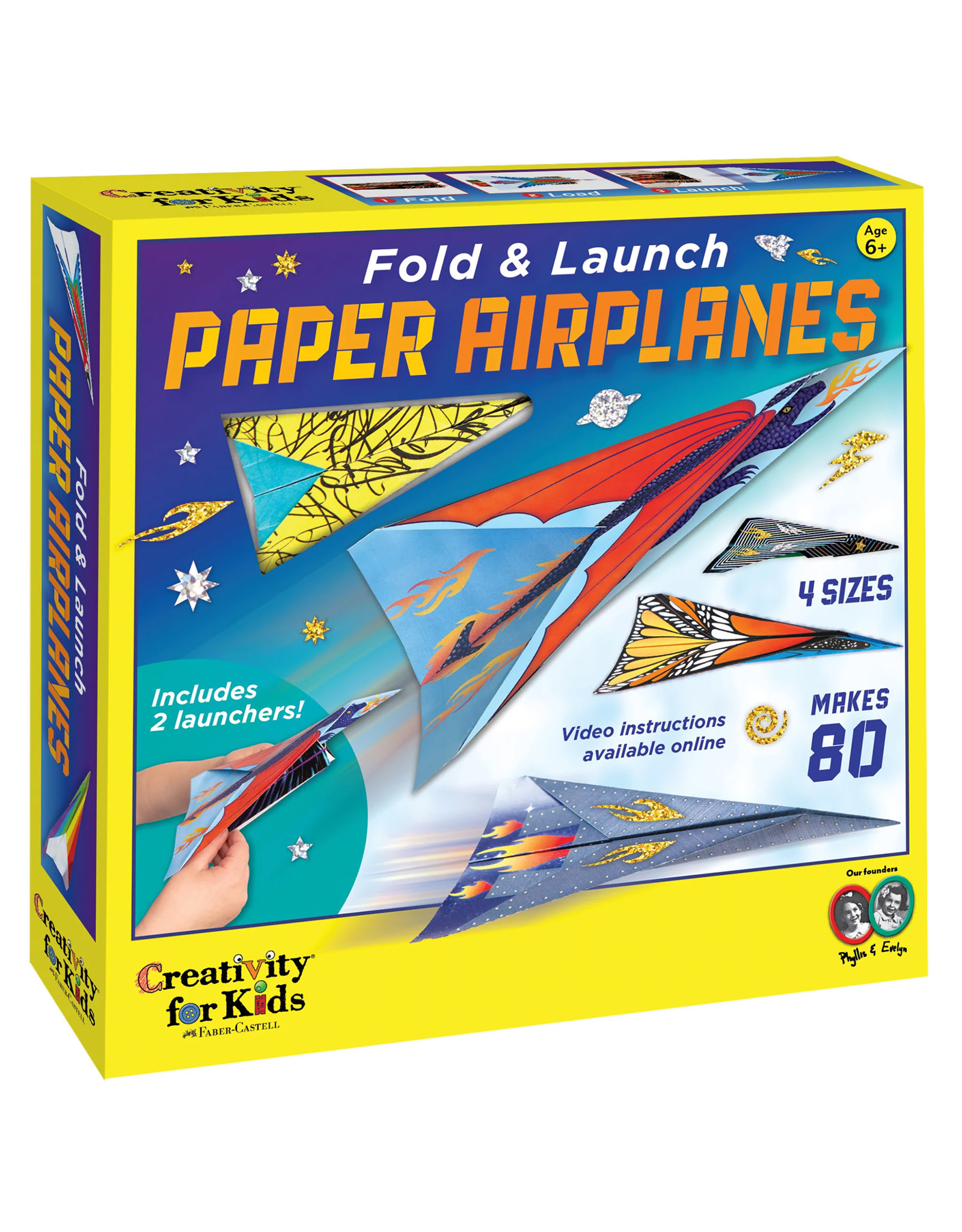 FABER-CASTELL Faber-Castell Fold & Launch Paper Airplanes, 80 sheets