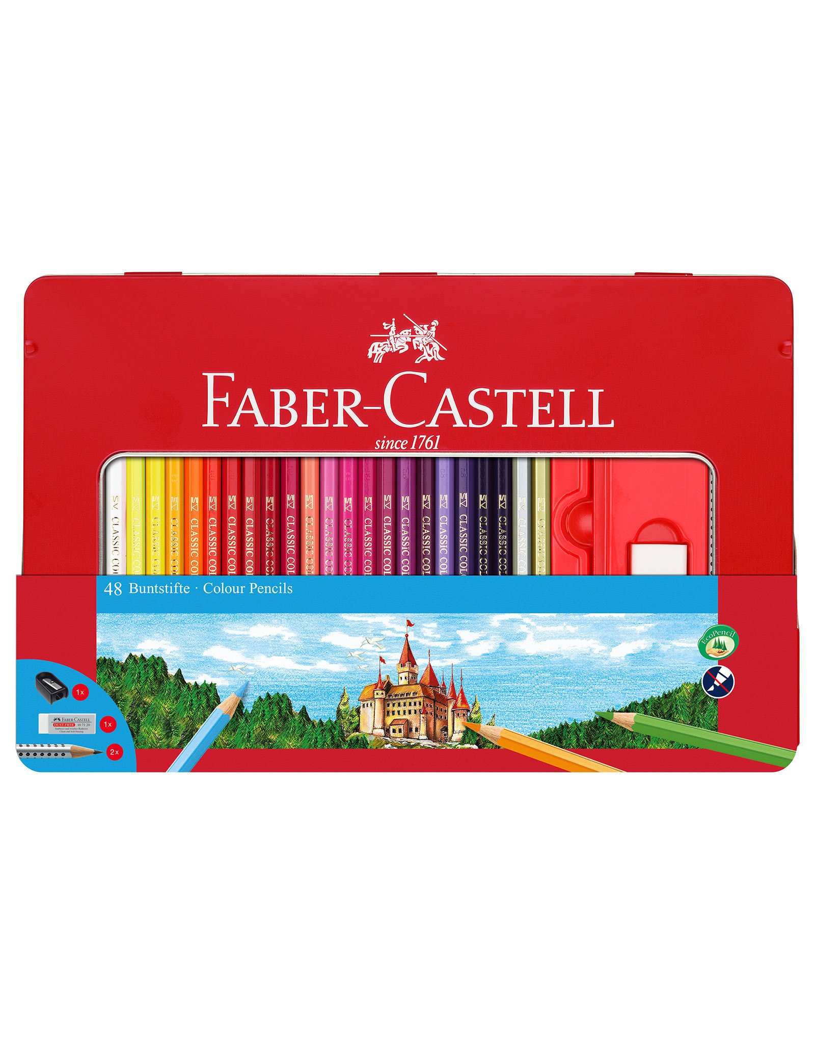 FABER-CASTELL Faber-Castell Classic Color Pencil and Sketching Set of 48
