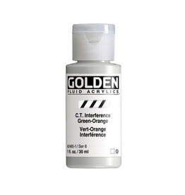 Golden Golden Fluid Acrylics, C.T. Interference Green/Orange 1oz