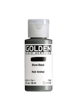 Golden Golden Fluid Acrylics, Bone Black 1oz Cylinder