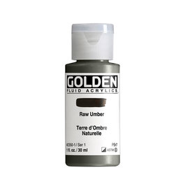 Golden Golden Fluid Acrylics, Raw Umber 1oz Cylinder