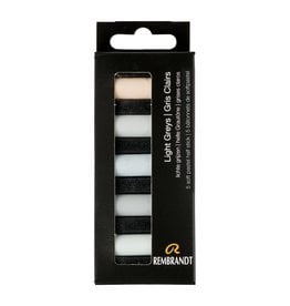 Royal Talens Rembrandt Soft Pastels, Light Greys Set of 5