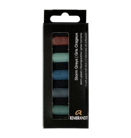 Royal Talens Rembrandt Soft Pastels, Storm Greys Set of 5