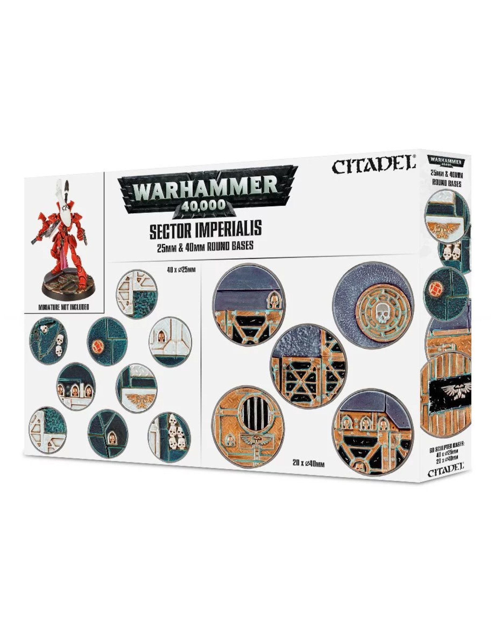 Games Workshop Sector Imperialis 25mm and 40mm Round Bases