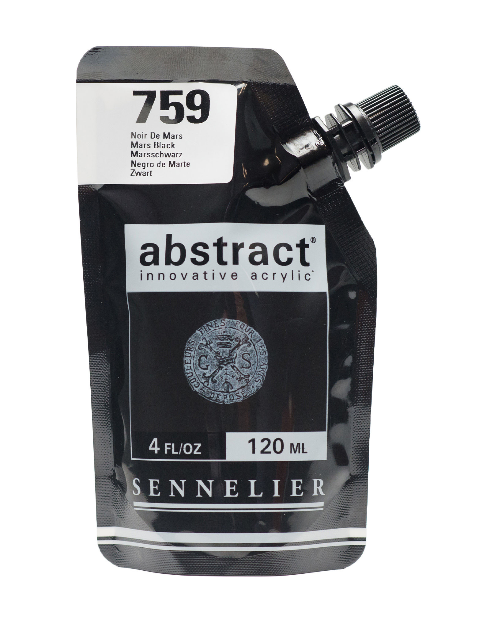 Sennelier Sennelier Abstract Acrylic, Mars Black 120ml