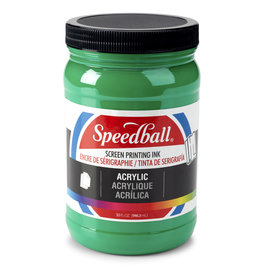 CLEARANCE Speedball Acrylic Screen Printing Ink, Emerald Green, 32oz