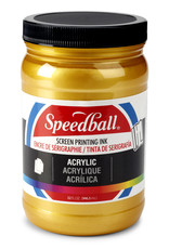 CLEARANCE Speedball Acrylic Screen Printing Ink, Gold, 32oz
