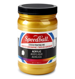 SPEEDBALL ART PRODUCTS Speedball Acrylic Screen Printing Ink, Gold, 32oz