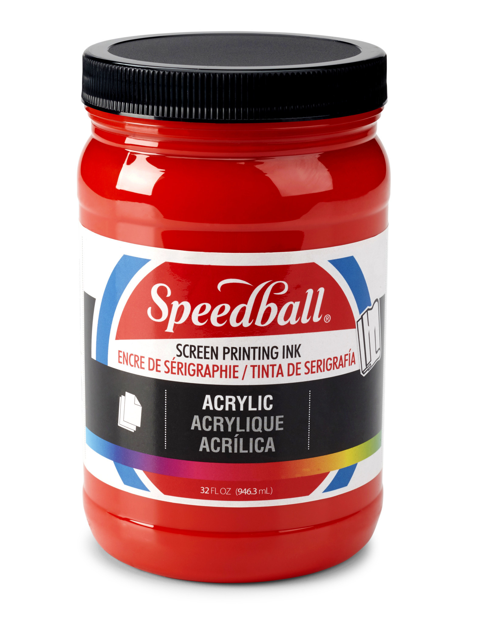 SPEEDBALL ART PRODUCTS Speedball Acrylic Screen Printing Ink, Medium Red, 32oz