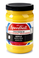 CLEARANCE Speedball Acrylic Screen Printing Ink, Medium Yellow, 32oz