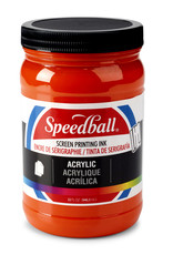 CLEARANCE Speedball Acrylic Screen Printing Ink, Orange, 32oz