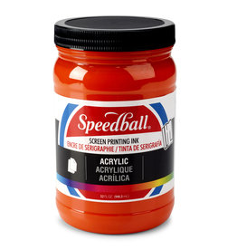 CLEARANCE Speedball Acrylic Screen Printing Ink, Orange, 32oz