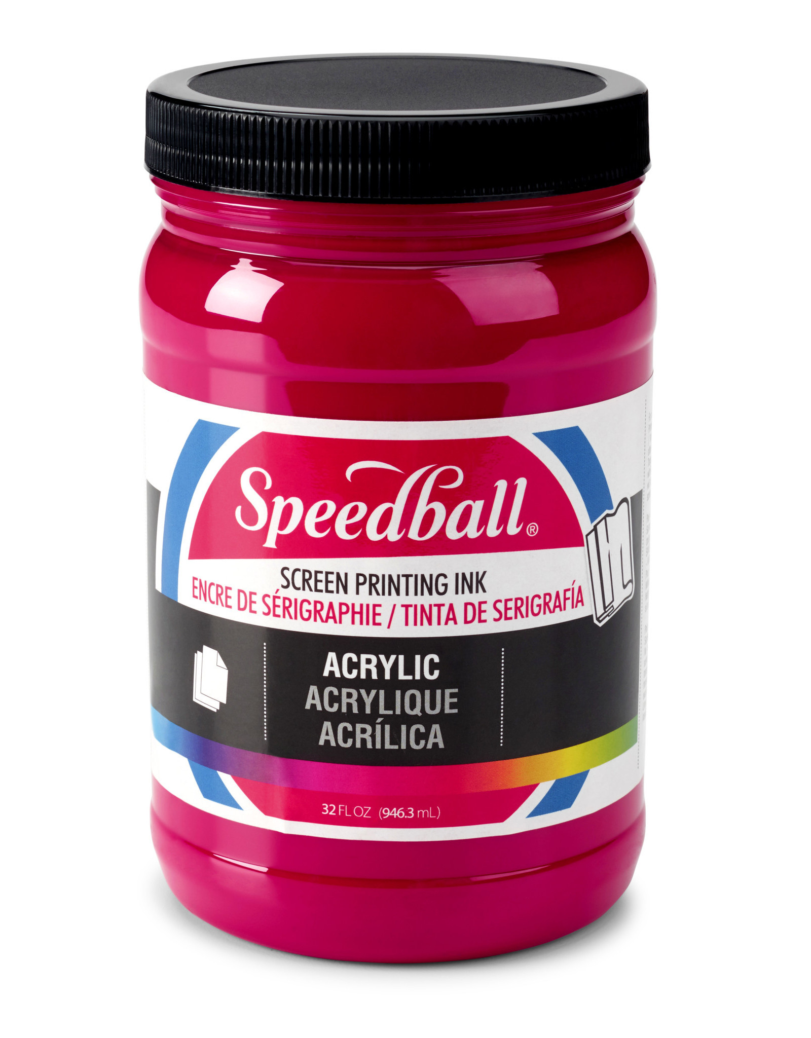 SPEEDBALL ART PRODUCTS Speedball Acrylic Screen Printing Ink, Process Magenta, 32oz