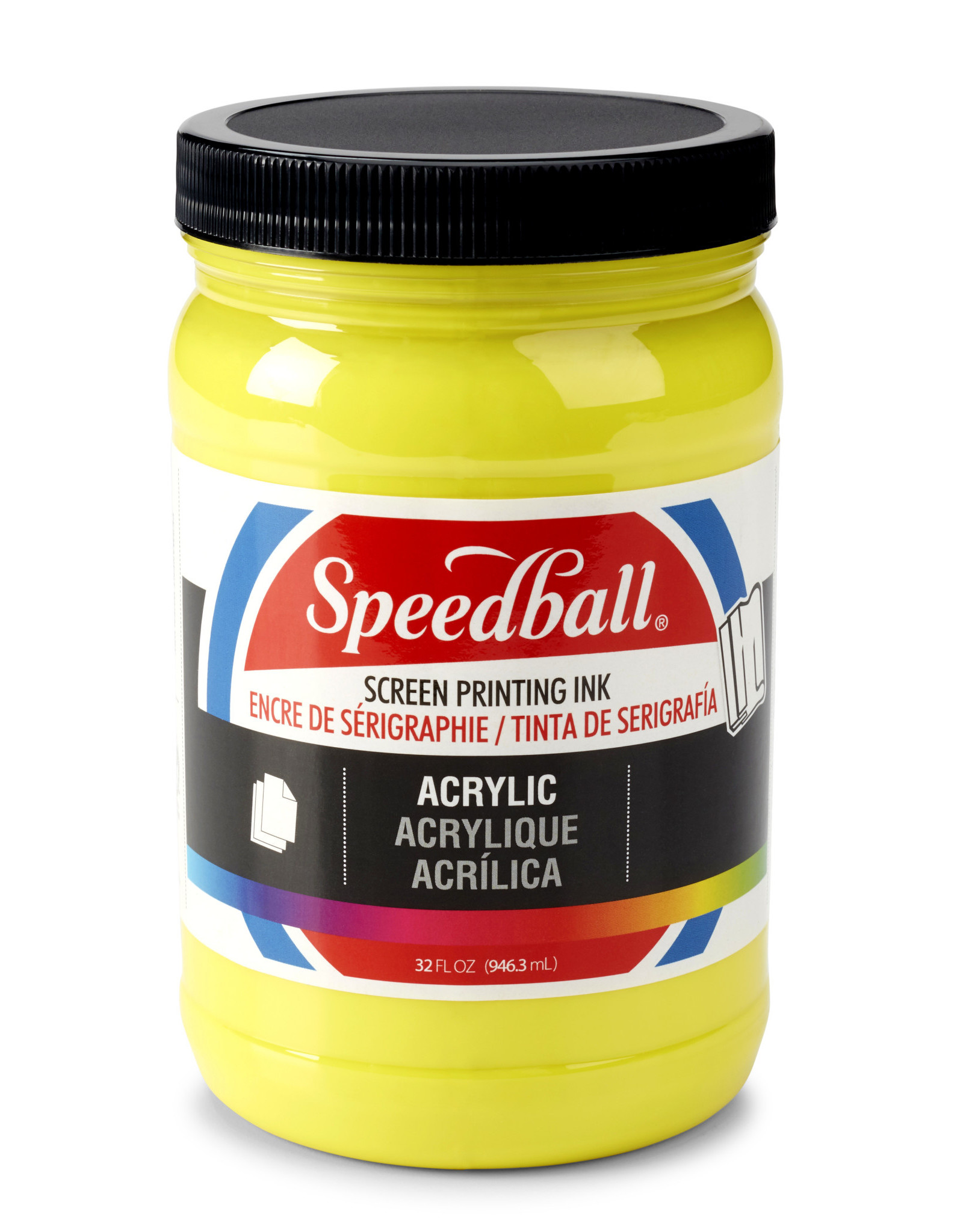 SPEEDBALL ART PRODUCTS Speedball Acrylic Screen Printing Ink, Process Yellow, 32oz