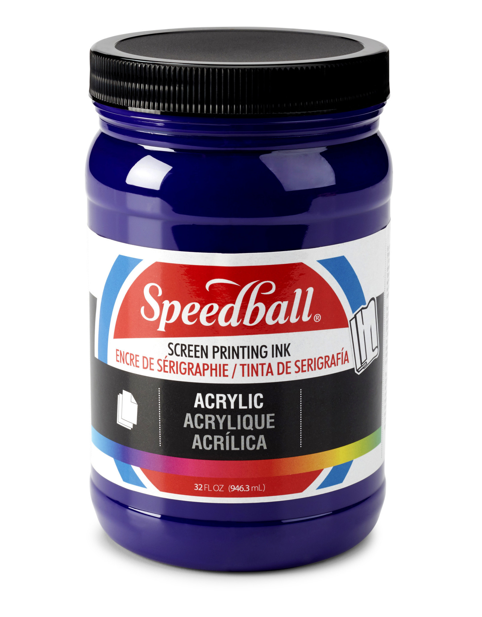CLEARANCE Speedball Acrylic Screen Printing Ink, Violet, 32oz