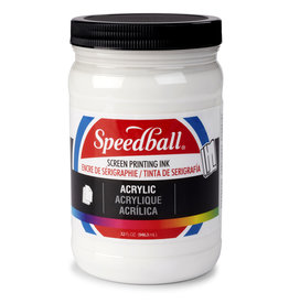 SPEEDBALL ART PRODUCTS Speedball Acrylic Screen Printing Ink, White, 32oz