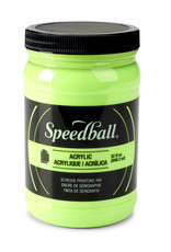 CLEARANCE Speedball Acrylic Screen Printing Ink, Fluorescent Lime Green, 32oz
