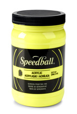 SPEEDBALL ART PRODUCTS Speedball Acrylic Screen Printing Ink, Fluorescent Yellow, 32oz