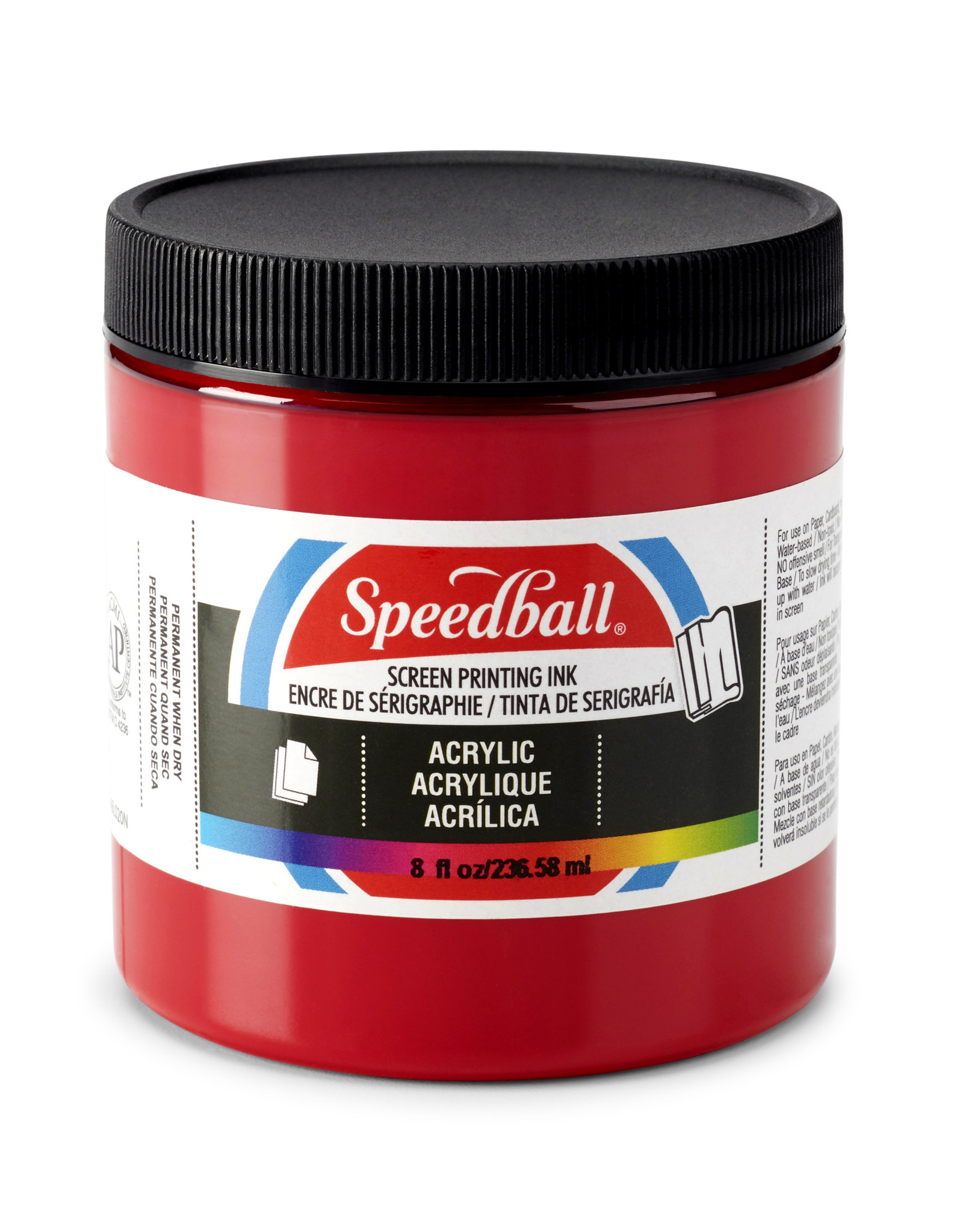 SPEEDBALL ART PRODUCTS Speedball Acrylic Screen Printing Ink, Dark Red, 8oz