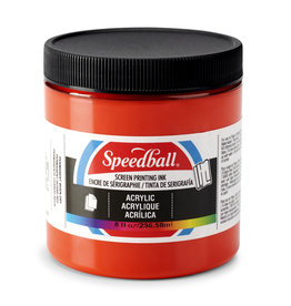 SPEEDBALL ART PRODUCTS Speedball Acrylic Screen Printing Ink, Fire Red, 8oz