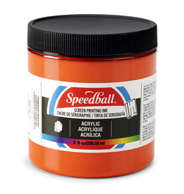 SPEEDBALL ART PRODUCTS Speedball Acrylic Screen Printing Ink, Orange, 8oz