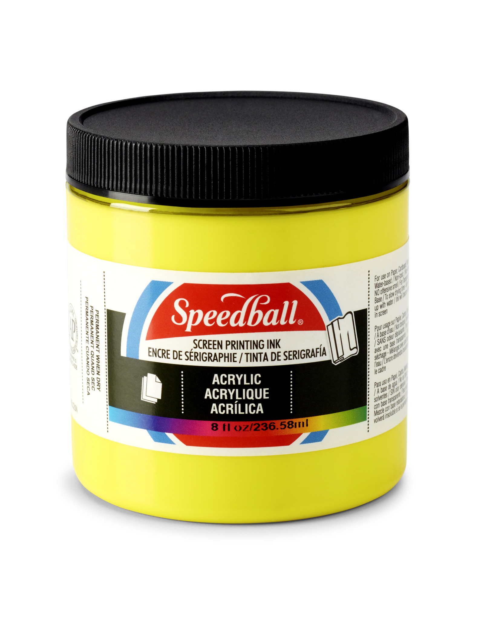 SPEEDBALL ART PRODUCTS Speedball Acrylic Screen Printing Ink, Process Yellow, 8oz