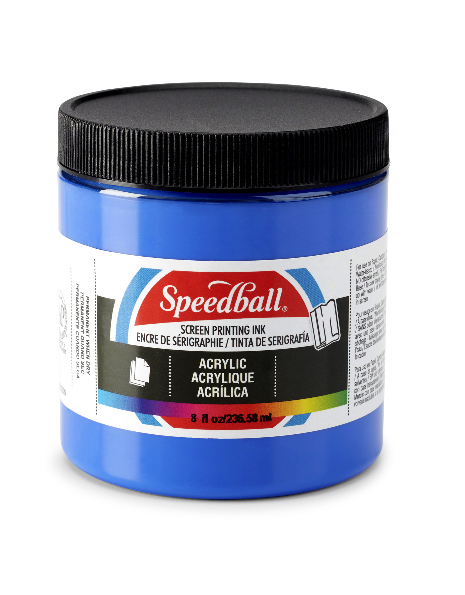SPEEDBALL ART PRODUCTS Speedball Acrylic Screen Printing Ink, Ultramarine Blue, 8oz
