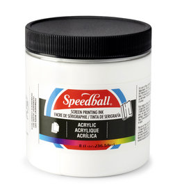 SPEEDBALL ART PRODUCTS Speedball Acrylic Screen Printing Ink, White, 8oz