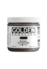 Golden Golden Heavy Body Acrylic Paint, Burnt Umber, 16oz